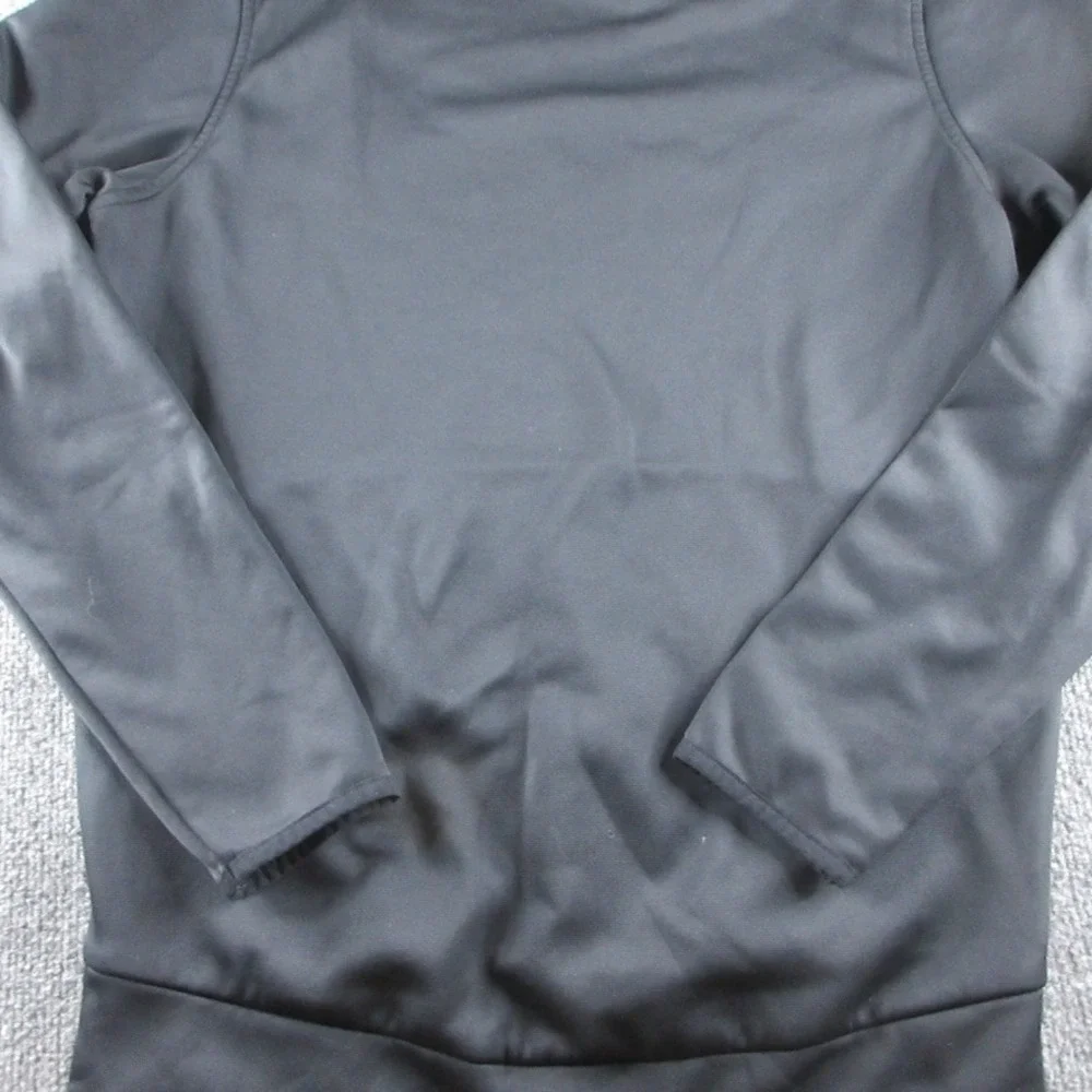 Under Armour Hoodie Mens S Black Pullover Fleece Big Logo Sweatshirt Pockets